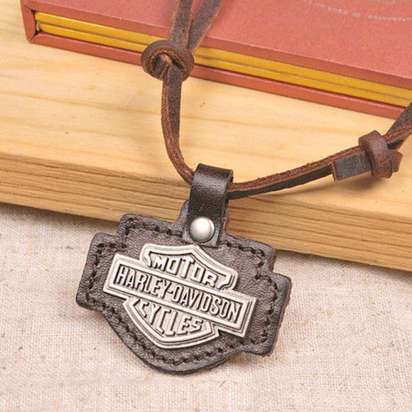Harley-Davidson Other - COPY - Harley Davidson Motor Leather Logo Necklace